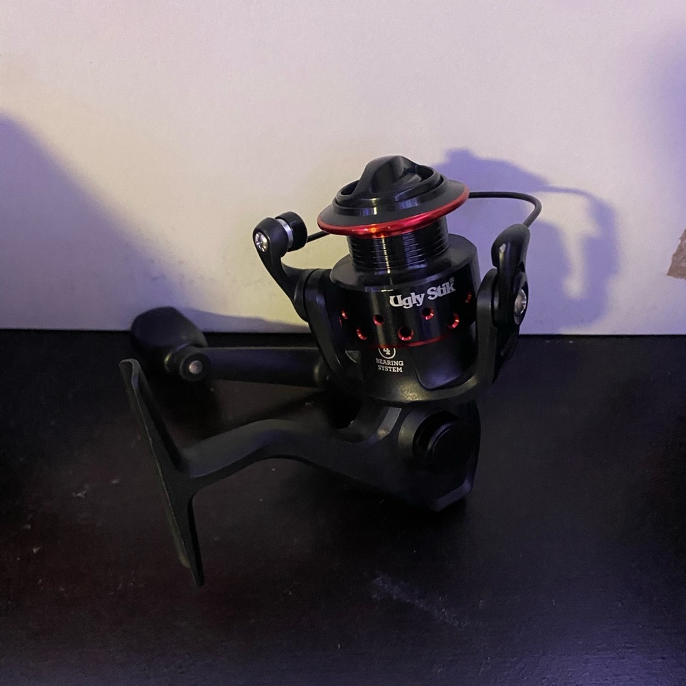 Black Fishing Reel
